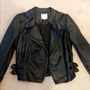 Black Faux Leather Jacket